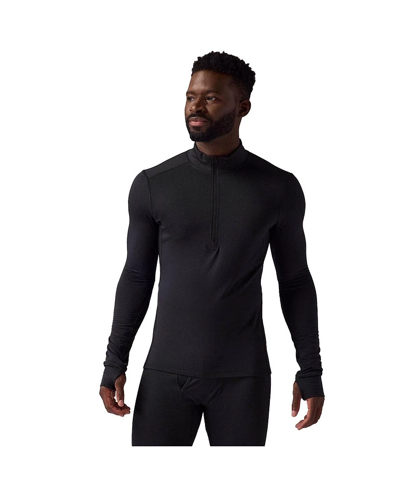 Backcountry Men's Pines Microgrid Ultra-Lt Baselayer 1/4-Zip Top Lightweight Long Underwear Tops