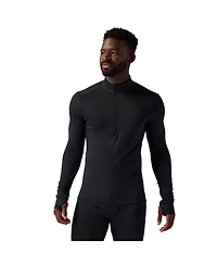 Backcountry Men's Pines Microgrid Ultra-Lt Baselayer 1/4-Zip Top Lightweight Long Underwear Tops