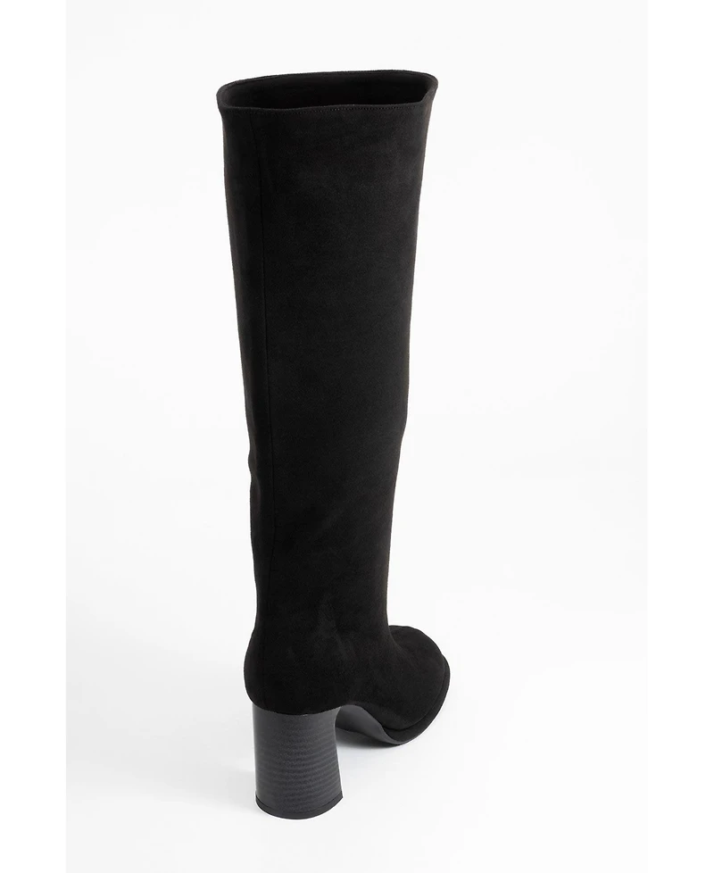 Prologue Shoes Josette Block Heel Knee High Boot (Women)