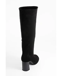 Prologue Shoes Josette Block Heel Knee High Boot (Women)