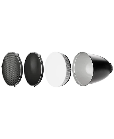 Westcott 45-Degree Deep Focus Reflector with Honeycomb Grids & Diffusion, Bowens-Mount, Silver/Black