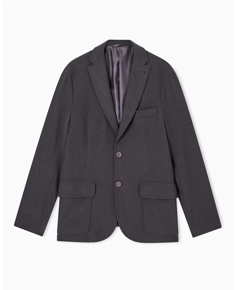 A|X Armani Exchange Men's Cozy Lab Wool with Pockets Blazer