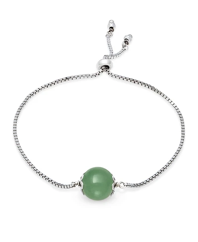Macy's Jad Bolo Bracelet in Sterling Silver