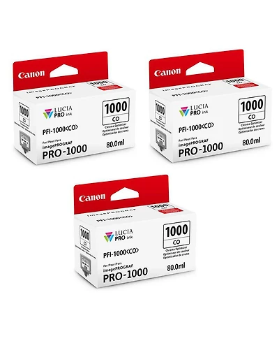 Canon 3 Pack PFI1000CO Chroma Optimizer Lucia Pro ink for imagePROGRAF Pro-1000