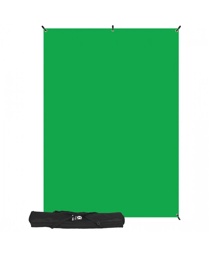 Westcott 5x7' X-Drop Wrinkle-Resistant Backdrop Kit, Chroma-Key Green