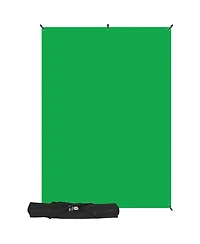 Westcott 5x7' X-Drop Wrinkle-Resistant Backdrop Kit, Chroma-Key Green
