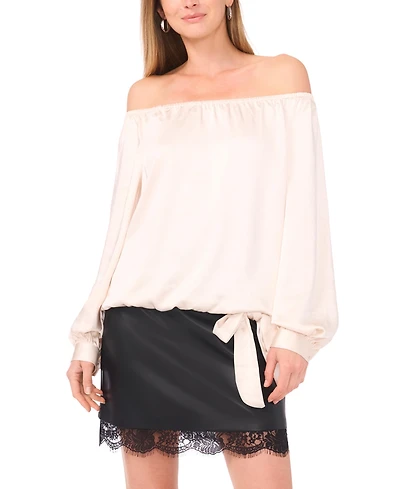 Vince Camuto Women's Off-The-Shoulder Long Sleeve Top