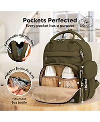 KeaBabies Play Diaper Bag Backpack Comes with Portable Changing Pad, Baby for Mom, Travel Essential