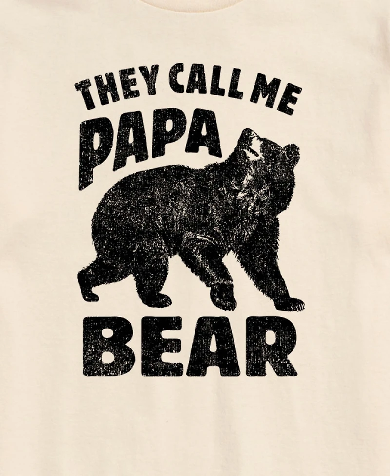Airwaves Men's Rugged Bear Graphic Short Sleeve T-Shirt