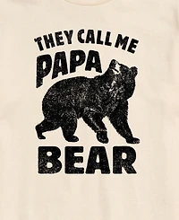 Airwaves Men's Rugged Bear Graphic Short Sleeve T-Shirt