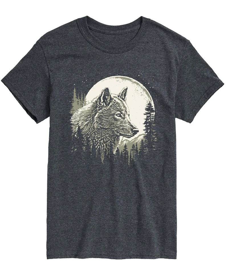 Airwaves Men's Stunning Wolf Design Short Sleeve T-Shirt