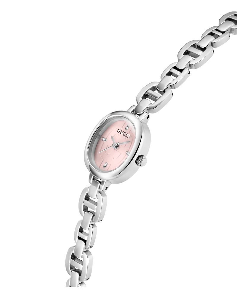 Guess Women's Silver-Tone Analog Watch, 21mm