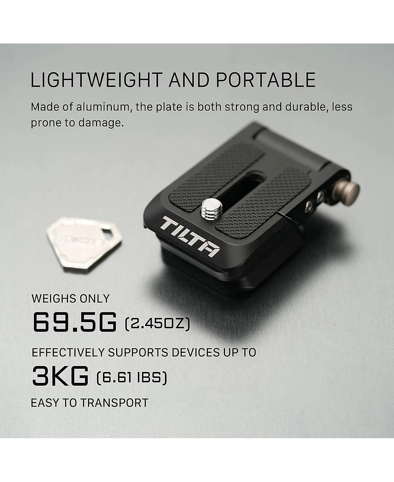 Tilta Four-Way Foldable Arca-Swiss Quick Release Baseplate, Black