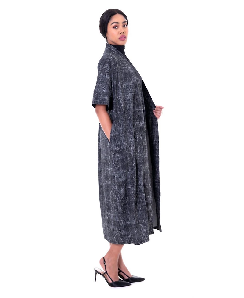 Dai Moda Women's Etc Print Open Duster