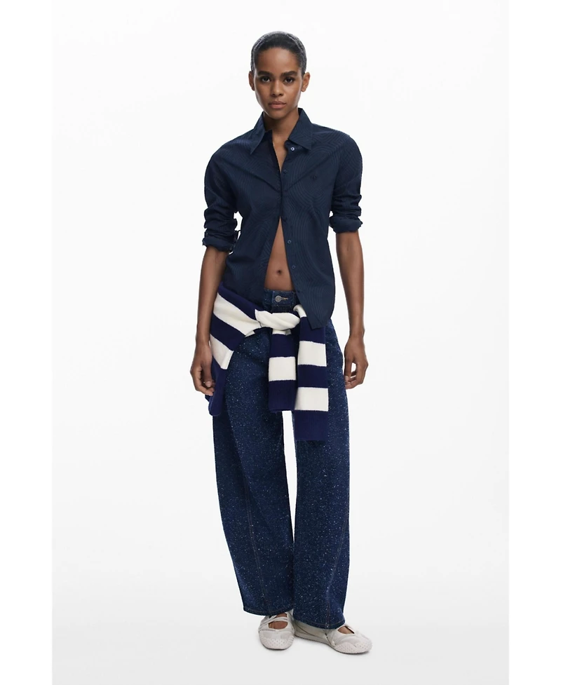 Desigual Women's Textured plain shirt
