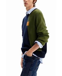 Desigual Men's Two-tone combination jumper