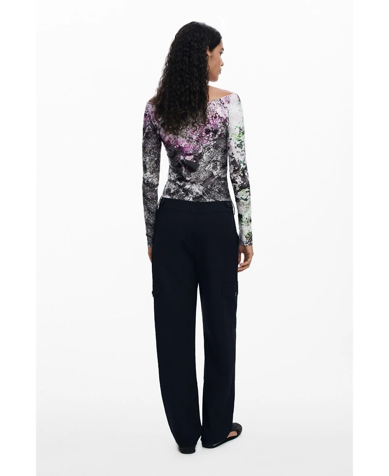 Desigual Women's T-shirt designed by Mr. Christian Lacroix