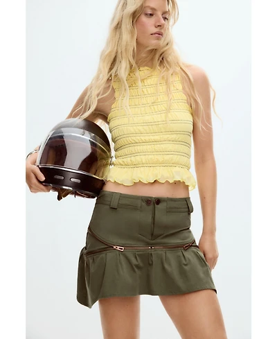 Desigual Women's Short skirt with zippers