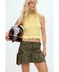 Desigual Women's Short skirt with zippers