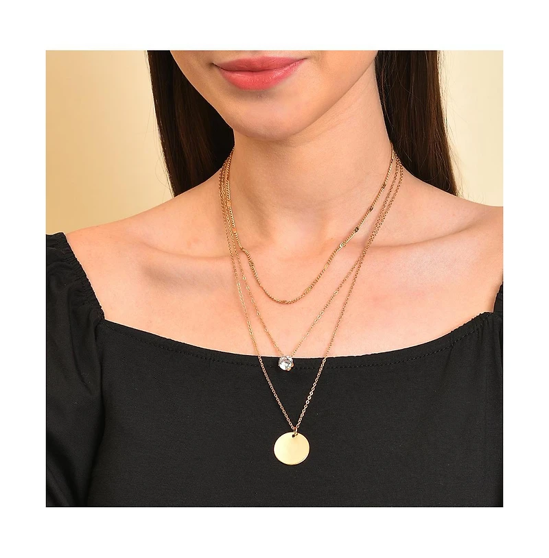 Sohi Women's Everyday Multi-Layer Necklace