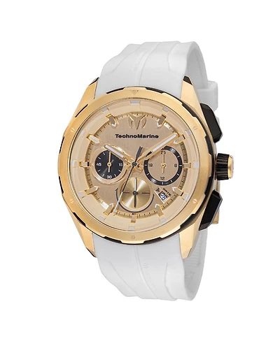 Technomarine Men's Tm-318101 Ocean Quartz Chronograph Gold Dial Watch