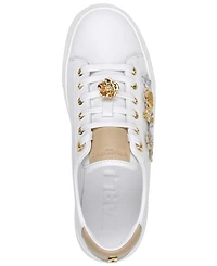 Karl Lagerfeld Paris Women's Cate Fleur Lace-Up Sneakers