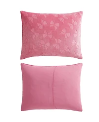 Betsey Johnson Flirty Bows Embossed Plush Comforter Set