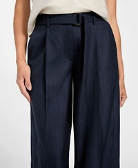 Guess Women's Zanita Pin Stripe Relaxed-Fit Pants