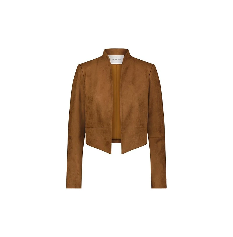 The Noli Shop Women's Yasmin Suede Jacket - Cognac