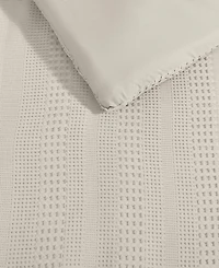 Kenneth Cole New York Solid Variegated Waffle -Pc. Comforter Set
