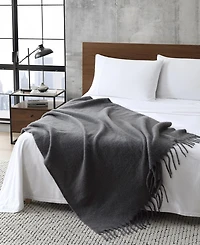 Kenneth Cole New York Faux Fur Mohair Throw Blanket, 70" x 50"