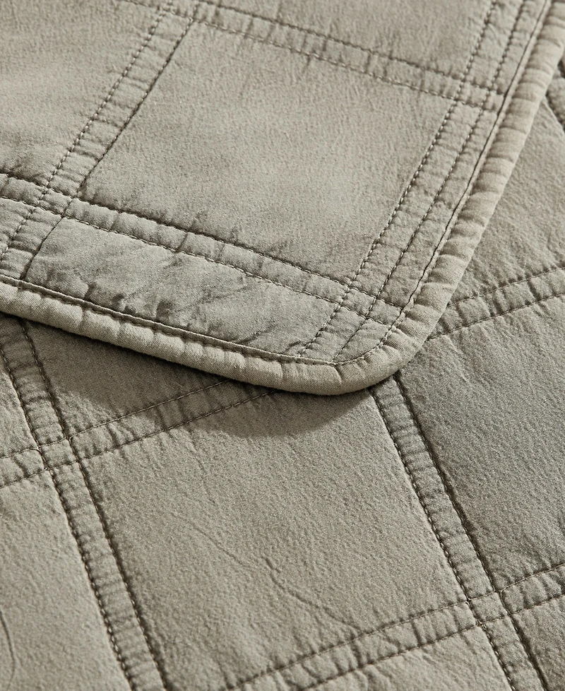 Kenneth Cole New York Solid Stonewashed -Pc. Quilt Set