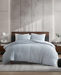 Kenneth Cole New York Solid Waffle 3-Pc. Duvet Cover Set