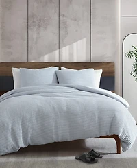 Kenneth Cole New York Solid Waffle 3-Pc. Duvet Cover Set
