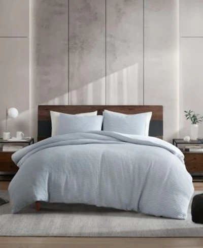 Kenneth Cole New York Solid Waffle Duvet Cover Set