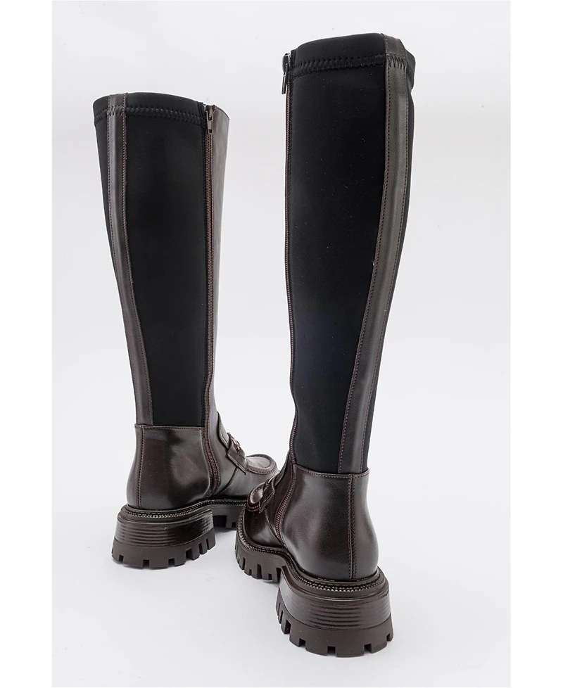 Prologue Shoes Chapel Buckle Stretch Boot (Women)