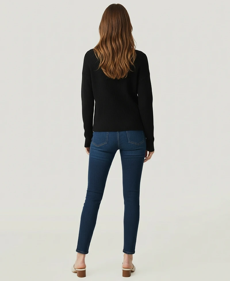 Naadam Women's Fitted Asymmetrical Sweater