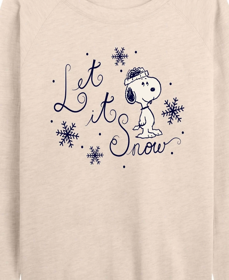 Hybrid Apparel Plus Peanuts Let It Snow Graphic Pullover Top