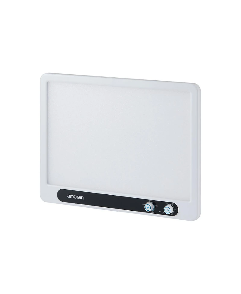 amaran Verge 26W Bi-Color Led Light Panel, White, Bundle with Base Stand and Desk Clamp Stand