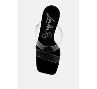 Zelene Fantasy Wedge Heel Clear Sandals