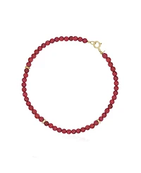 The Lovery Coral Round Bead Bracelet 14K Gold