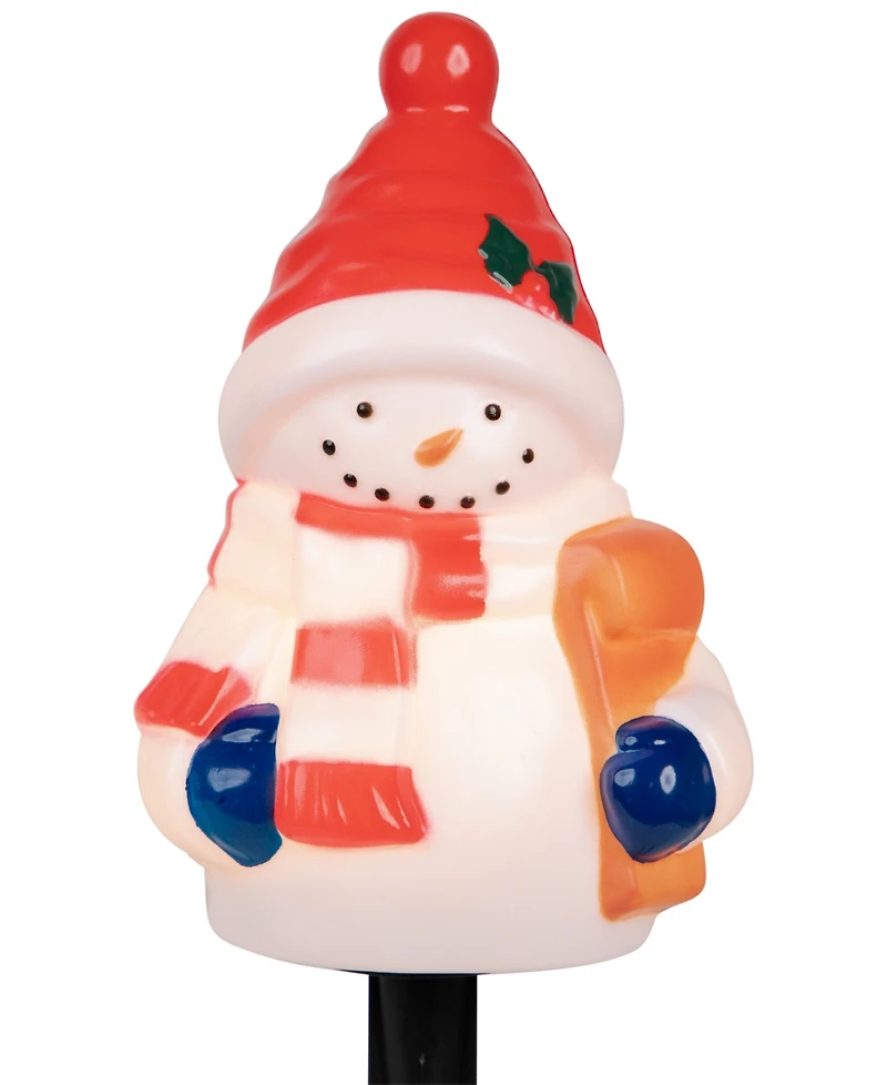 Northlight 16" Jolly Snowmen Christmas Pathway Markers, Set of 4