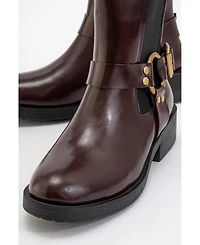 Prologue Shoes Stone Buckled Zip Ankle Boot (Women)