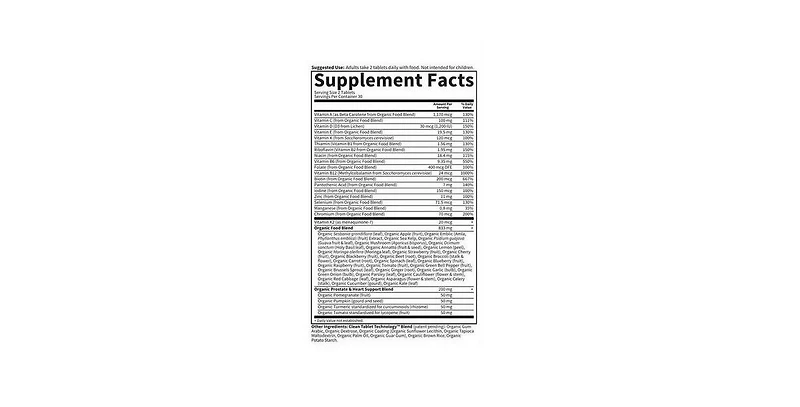 Garden of Life Mens 40 Plus Multi ,60 Tabs