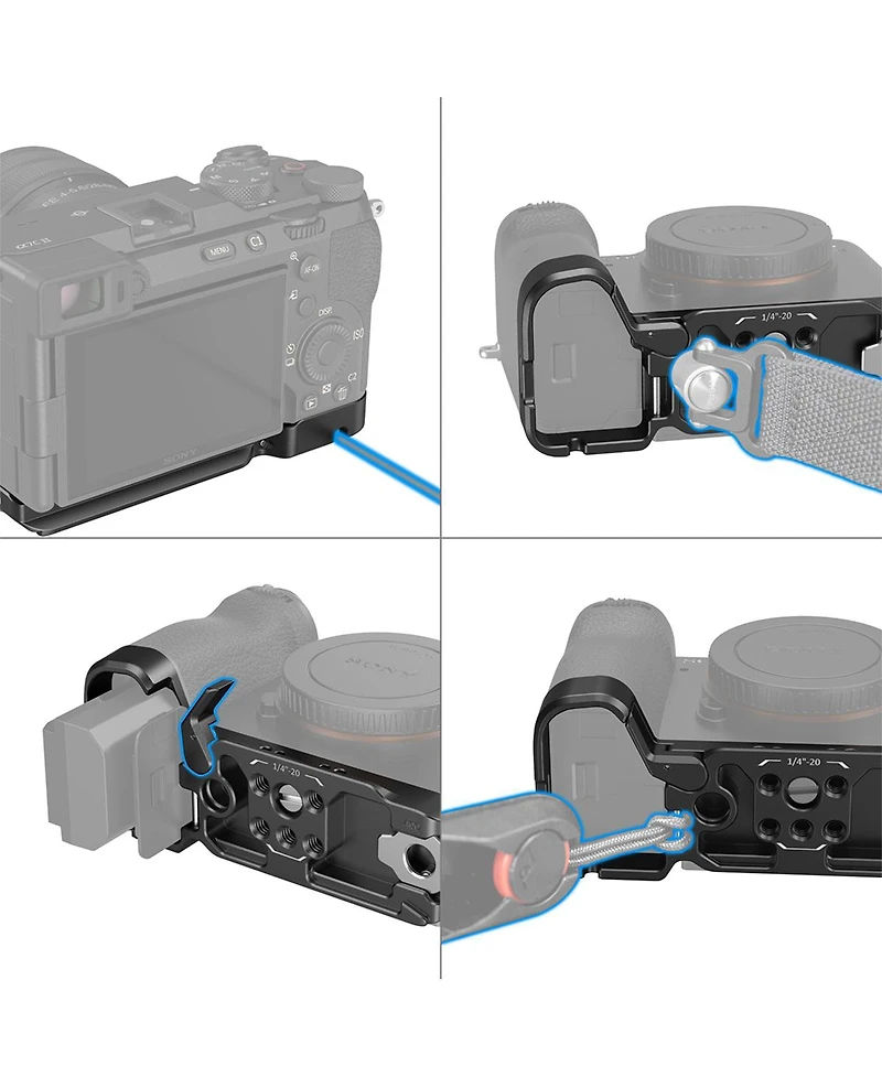 SmallRig Bottom Mount Plate for Sony Alpha 7C Ii and Alpha 7CR, Black