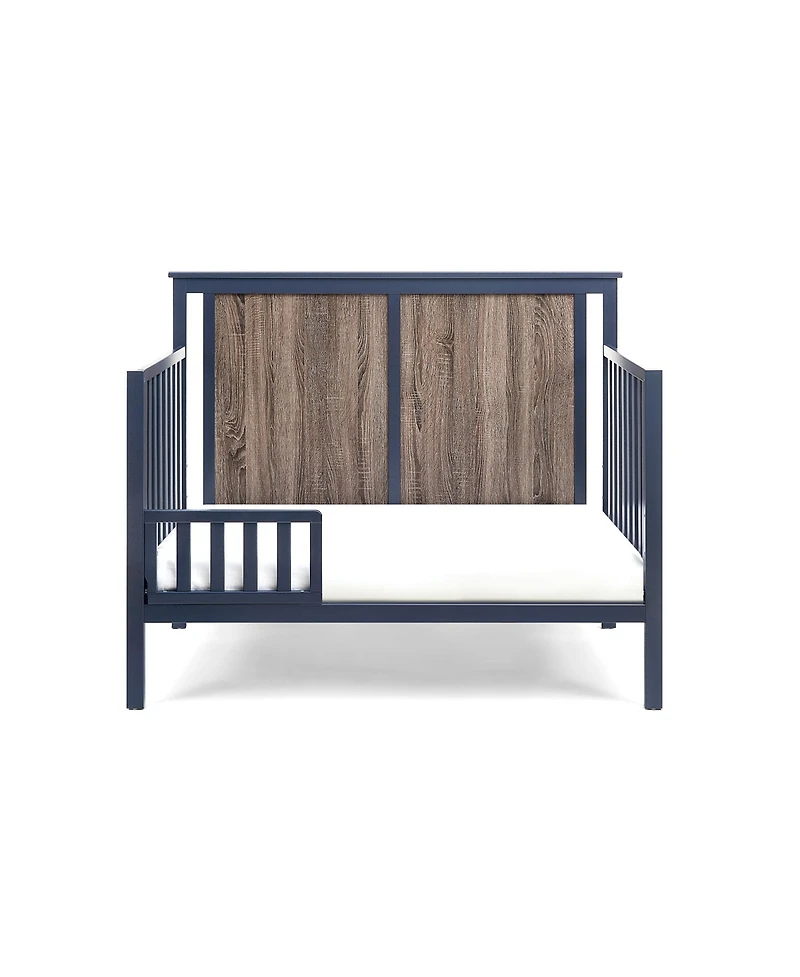Forest'nSky 4-in-1 Convertible Crib in Midnight Blue and Vintage Walnut