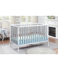Forest'nSky White and Gray 3-in-1 Island Convertible Crib with Adjustable Mattress Support