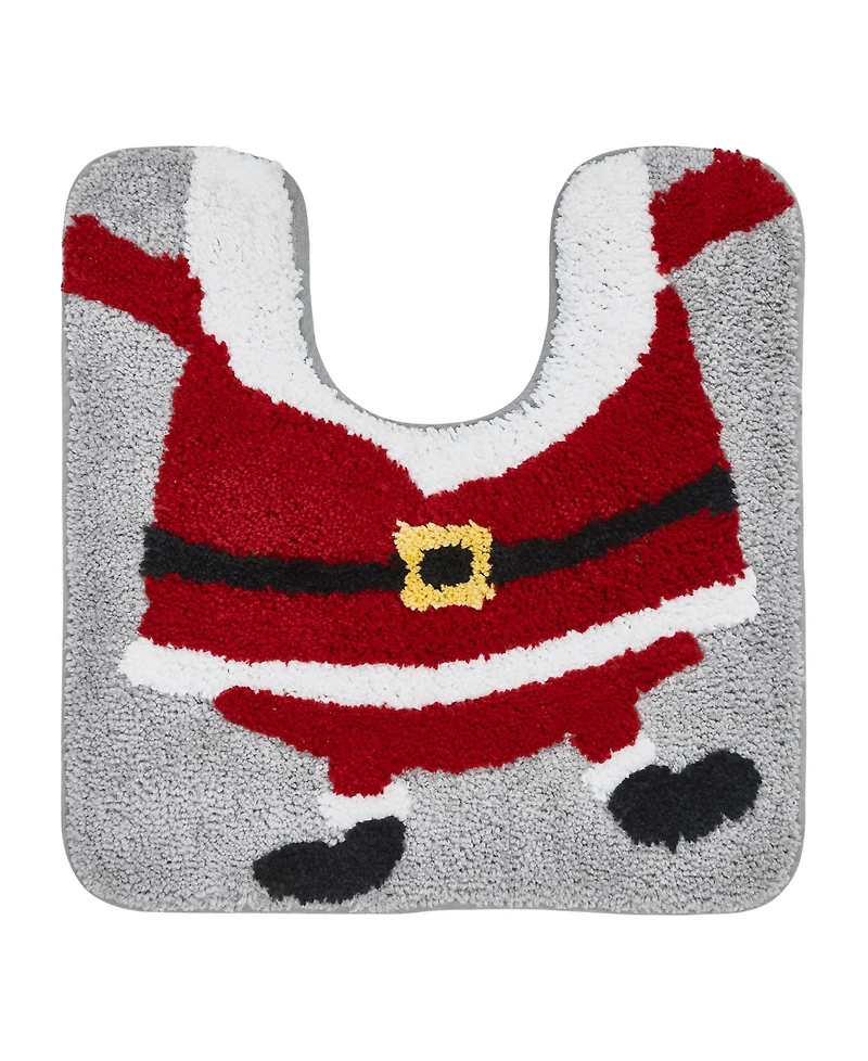 Vcny Home Santa Holiday Bath Rug Set, 2 Count