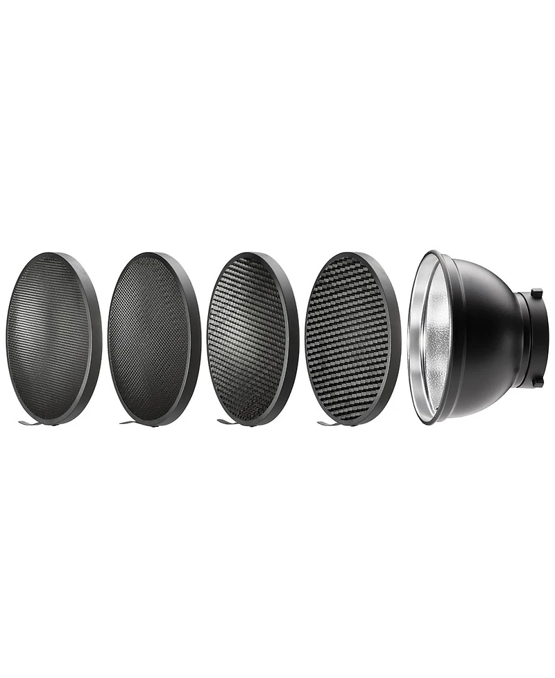 Westcott 55-Degree Wide Umbrella Reflector with Honeycomb Grids, Bowens-Mount, Silver/Black