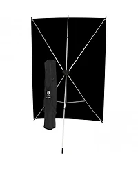 Westcott 5 x 7' Black X-Drop Backdrop Kit, with X-Drop Stand and Travel Case